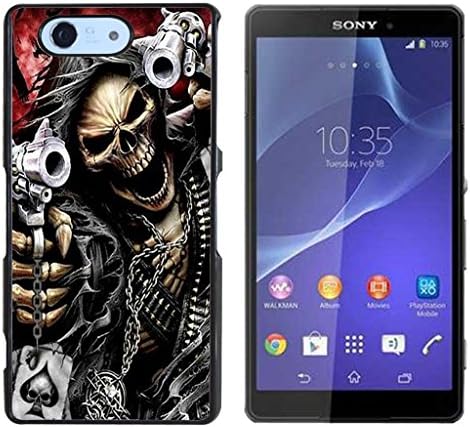 Skull Devil Diablo Hard Plastic and Aluminum Back Case For Sony Xperia Z3 Compact Mini