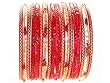 Beachcombers! Ethnic Glass Indian Wedding Bridal Bollywood Bangles Belly Dance Bracelets Set Red Gold