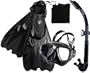 Scuba Max Snorkeling Dive Mask Fin Snorkel Set, Gear Package