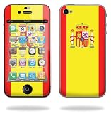 Apple iPhone 4 Protective Skin Decal Sticker 16GB 32GB - Spain Flag