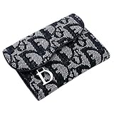 クリスチャン･ディオール CHRISTIAN DIOR ブラック ロゴジャガード SLO43005C ニつ折り財布の画像