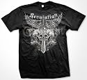 Revolution T-shirt, Winged Sword and Skulls Tattoo T-shirt