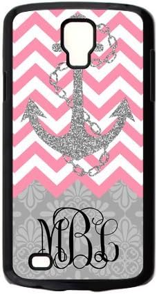Zig Zag Hot Pink Chevron Gray Anchor Gray Retro Pattern Personalized Custom Phone Case Best Plastic Cover Case For Samsung Galaxy S4 Active I9295