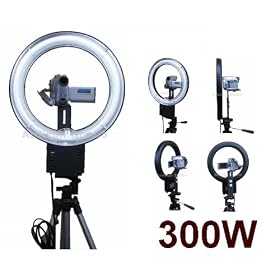 300W Continuous Video Ring Light for Sony DCR-DVD650, DVD850, DVD710, DVD108, DVD610, DVD405, DVD505, DVD105, DVD308, DVD403, DVD92, DVD408, DVD201, SX40, SX44, SX63, SX60, SX83, SX41