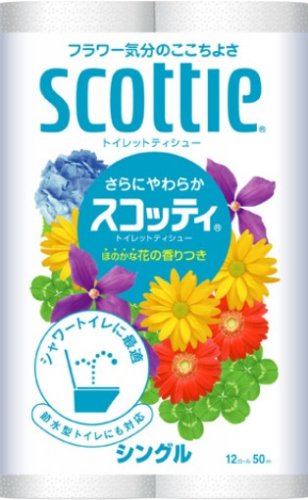 スコッティ フラワー 12ロール(シングル)