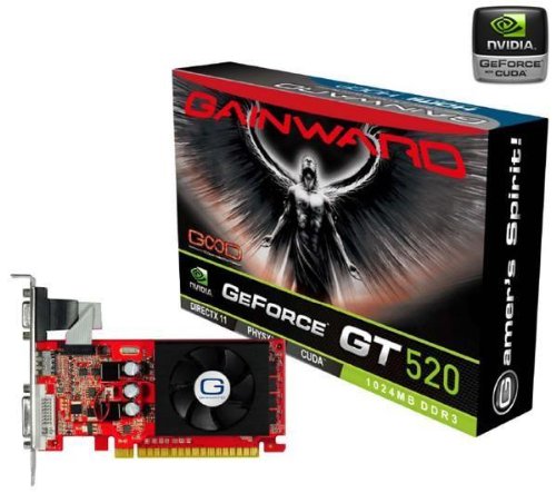 Gainward GeForce GT520 Grafikkarte (PCI-e, 1GB, GDDR3 Speicher, DVI, HDMI) im Preisvergleich 