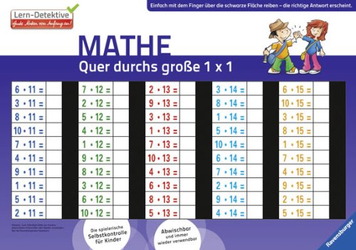Ravensburger Buchverlag Lern-Detektive Zaubertafel: Quer durchs gro&szlig;e 1 x 1