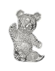 Clevereves 14K White Gold Pendant Teddy Bear 8 - Gram(s)