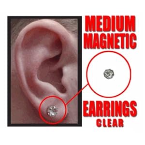 Magnetic C.Z.Pair of Earrings (Medium) #3