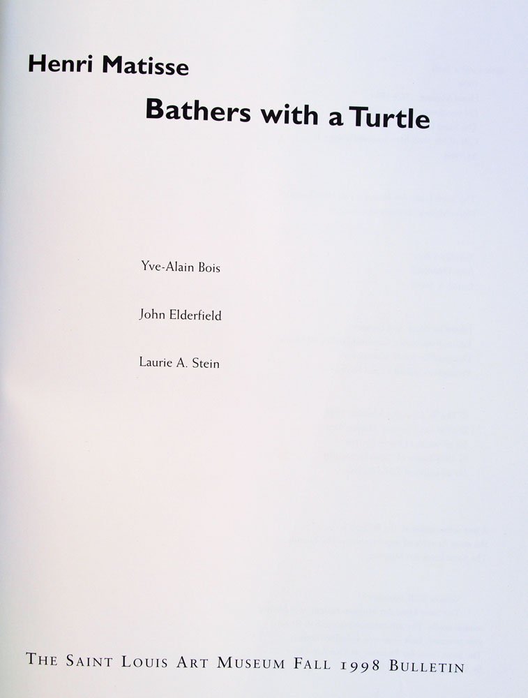 Henri Matisse: Bathers with a turtle (Saint Louis Art Museum ... Henri Matisse: Bathers with a turtle (Saint Louis Art Museum ...
