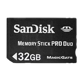 SanDisk Flash 32 GB Memory Stick PRO Duo Flash Memory Card SDMSPD-032G, Black