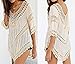 Bestyou Women's Fashion Swimwear Cover-ups Crochet Cover up Tunic Beach Dress (Beige),One Size Fits Most