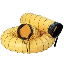 Air Systems SVH-25 8" Diameter 25' Standard Vinyl Hose Duct