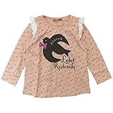 【H27年秋冬物】 nico hrat(ニコフラート) 40/2天竺 トリ長袖Tシャツ 110cm/PK NO.B-250265