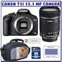 Canon EOS Rebel T1i Digital SLR (Body OutFit) w/ EF-S 18-135mm f/3.5-5.6 IS Lens + 8GB Memory Card + Advanced Shooters Package Package # 1