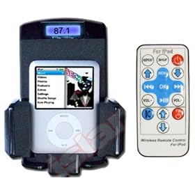 iPhone iPod MP3 Digital FM Transmitter Car Kit avec �cran LCD et t�l�commande