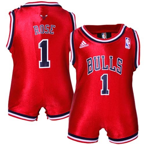 NBA Infant Chicago Bulls Derrick Rose Away Onesie Jersey - R22Usbb5 (Red, 12 Months) at Amazon.com