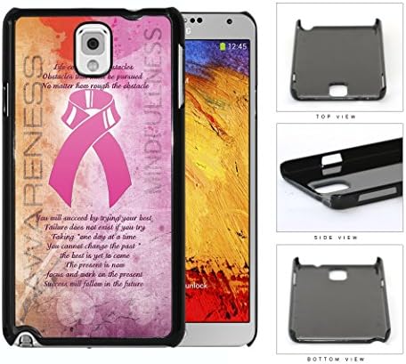 Pink Ribbon Breast Cancer Awareness Samsung Galaxy Note 3 N9000 Hard Case