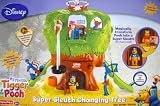 Disney Tigger & Pooh Super Sleuth Changing Tree Playset w 70+ Phrases & 55+ Random Missions (2008)