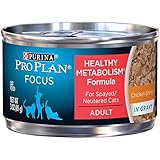 Purina Pro Plan Wet Cat Food, Focus, Healthy Metabolism Formula Chicken Entr&eacute;e, 3-Ounce Can, Pack of 24