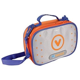 Vtech - Jeu �lectronique - V.Smile Pocket - Nouvelle Sacoche De Protection Grise Et Bleue
