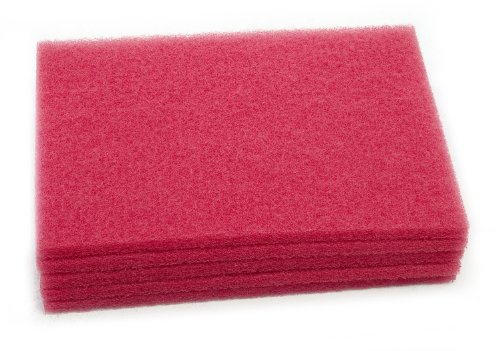 Clarke 997020 Commercial 14 Inch X 20 Inch Red Pad (Routine Scrub), Case of 5
