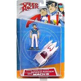 Speed Racer Art Asylum Die-Cast Series 1 Classic Speed Racer with Mach 5