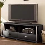 City Life Collection TV Stand in Solid black Finish By South Shore Furnitur ....