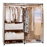 Rubbermaid 60-Inch Canvas Closet with Basket Hangers