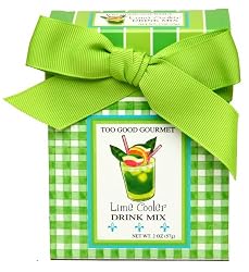 Too Good Gourmet Lime Cooler Drink Mix In Green Gift Box, 2-Ounce Boxes (Pack of 24)