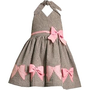Bonnie Jean Girls 2-6x Seersucker Halter Dress