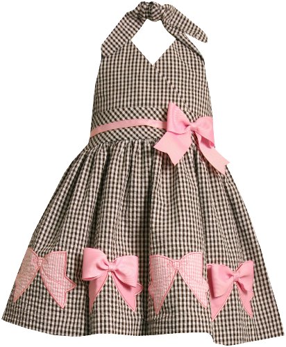 Bonnie Jean Girls 2-6x Seersucker Halter Dress