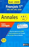 Français 1e STG, STI, STL, ST2S : Sujets corrigés