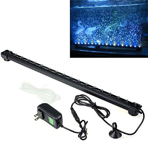 Lowpricenice Beautiful LED Submersible Underwater Air Bubble Light For Aquarium Fish Tank (Blue+White)