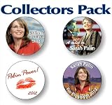 Sarah Palin Going Rouge Collectors Button Pack 3