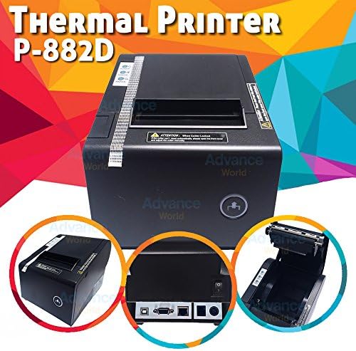 Advance World PBM POS P-822D 3 1/8" Thermal Receipt USB SERIAL LAN Network Printer AUTO CUT