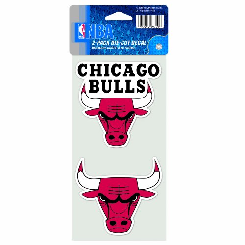 NBA Chicago Bulls 4-by-8 Die Cut Decal
