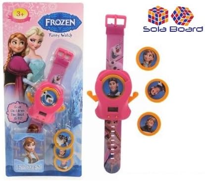 Frozen Digital Watch with Shooting Discs Toy
