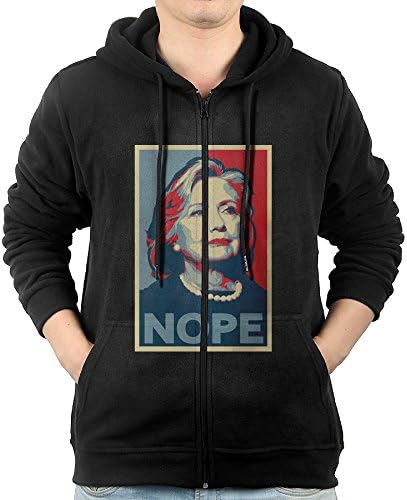 Hillary Clinton NOPE Election Men's Full Zip Hooded Sweatshirt