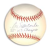 Don Newcombe Autographed Baseball with 55 WS Champs Inscription