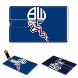 8GB USB Flash Drive 2.0 Memory Stick Sports English Premier League Bolton Wanderers team logo Credit Card Size Customized Support Services Ready EPL Arsenal Man Utd Liverpool football club soccer Wayne Rooney Steven Gerrard