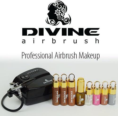 Divine Airbrush - Professional Airbrush Makeup System - Foundation Kit (Dark Skin Shades)