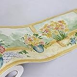 LoveFaye 水仙自己接着壁紙ボーダーズ家庭装飾品 DIY 簡単 貼付シール 防水