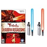 Wii Tenchu Shadow Assassins PLUS Dual Glow Sabers COMBO
