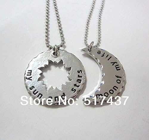 Pretty Lee 3 Pairs Wholesale His And Hers Khal/Khaleesi Necklaces -Game Of Thrones Necklace Moon Of My Life Necklacesun And Stars Necklace