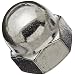 316 Stainless Steel Acorn Nut, Inch, Right Hand