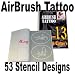 ABD TAT-SET13 AIRBRUSH TATTOO STENCILS SET 13 REUSEABLE TATTOO TEMPLATE SET