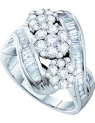 2.0CTW DIAMOND FLOWER RING