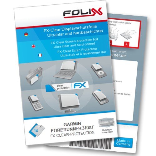 atFoliX FX-Clear screen protector for Garmin Forerunner 310XT / 310-XT - Ultra clear screen protection!