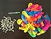 6 Bunches of Magic Water Balloons + 1 Pack Refill Colorful Balloons, Total 342 PCS Bomb Balloons Fill in 50 Seconds